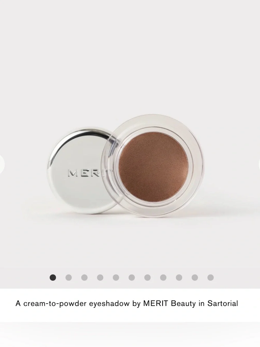 MERIT Sartorial Solo Cream Eyeshadow – Bronze Metallic